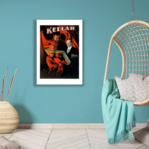Harry Kellar The Magician Impression d'Art Mat Archival Spiffing Prints XL