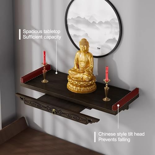 Autel en Bambou compact de 39 cm pour méditer facilement chez soi