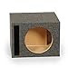 QPower Single Car Audio Subwoofer Box with Dual-Vented Design, Fits Most 12-Inch Subwoofers – Deep Bass MDF Enclosure for with Charcoal Gray Carpet, Tuned to 42 Hertz, 1.65 Cu Ft Air Space