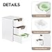 Imakmasion Mini White Plastic 3-Drawer Organizer for Girls’ Hair Accessories, Jewelry & Makeup – Small Storage Box for Clips, Scrunchies, Desk & Bathroom Essentials
