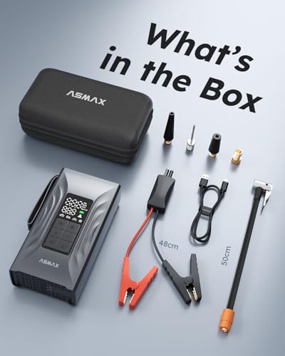 Powerbank para coche con compresor 150 PSI ASMAX multifunción 5