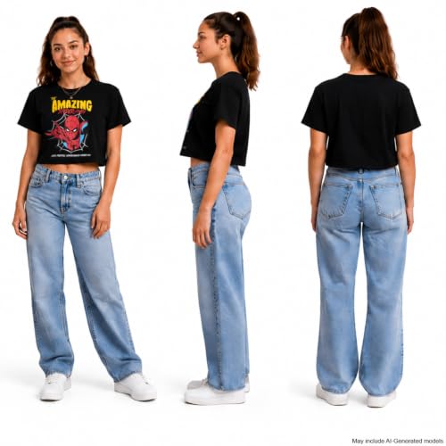 Marvel Spider-Man Womens Graphic Tees & Baby Tees, Sizes Run Small - image 2