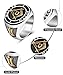 Eastlily Masonic Ring for Men Freemason Ring, Mens Titanium Signet Rings, Masonic Band Jewelry Gift Silver Size 12