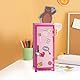 YOBRO Mini-Metallspind mit Schloss – Funktionaler Safe mit Magneten für Schreibtisch, Schlafzimmer, Büro & Schule (Rosa und Rosen)