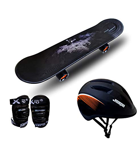 jaspo Power Skateboard for Beginners Boys and Girls (Black, 26″ inches, 6 Years and Above) – Eco