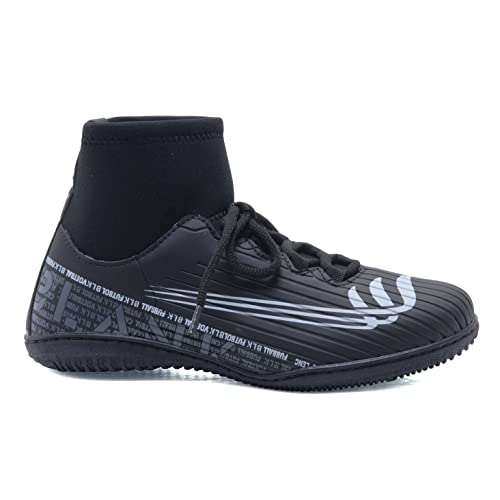 Chuteira Futsal Preta Blank Star Tênis Quadra Antiderrapante com Solado Costurado Original 34 ao 45