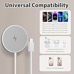 [Apple MFi Certified] Long Magnetic Wireless Charger for iPhone 17 16e, 10FT 2Pack Fast Charger for Apple MagSafe Charger, Wireless Mag-Safe Charging Pad for iPhone 17/17 Air/16 Pro Max/15/14/13/12 - Image 3