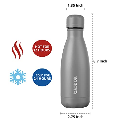 Image of BJPKPK 12 oz Small Insulated Water Bottle, Stainless Steel Leak Proof Flask
