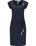 DETAILS: Baumwollkleid mit umgeschlagenen Ärmeln, das schmale Bindeband ist durch kleine Schlaufen fixiert, stylische Logopatches aus Kunstleder und süße Zierknöpfe am Ausschnitt