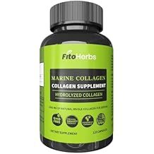 Hydrolyzed Collagen Capsules - Supplement for Hair, Skin & Nails, Joint & Bone Support - High Potency, Non-GMO - Premium Daily Health Formula - 2000mg Marine Collagen - 120 Capsules