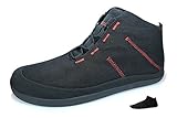 Sole Runner Barefoot Shoes T1 Allrounder 4 + Zehensocke 11005, Size:45;Color:Black/Red