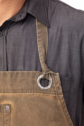 Chef Works Unisex Dorset Bib Apron, Golden Brown, One Size #TOP5