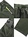 XYXYING Men's Cargo Pants with Drawstring Elastic Waistband & Large Pockets, Casual Pants for Hiking Jogging Green