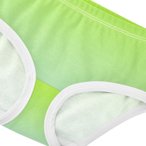 Joisal Girls Underwear Toddler 2t Cotton Panties for Girl Florals Kids Briefs Undies Lemon Green Powder Blue Gradient4