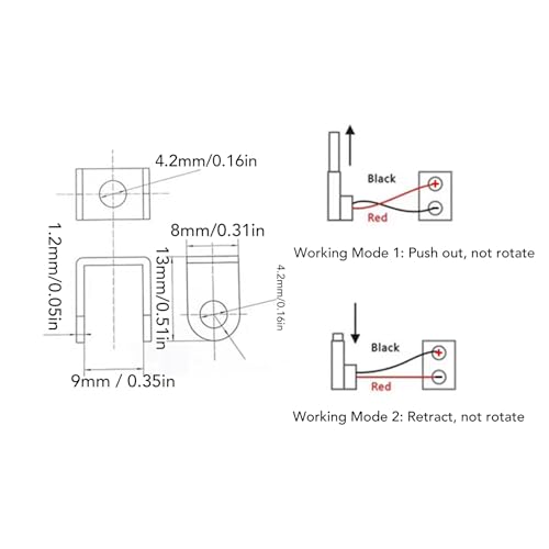 Mini actuador lineal eléctrico de aluminio con carrera de 75 mm y rendimiento superior 6