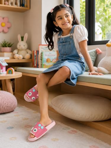 Image of URJO Kids's Sliders /Slippers Lightweight Super Flexible Arch Support Durable Anti Skid & Stylish Dailywear Sliders /Slippers for Boy's & Girl's