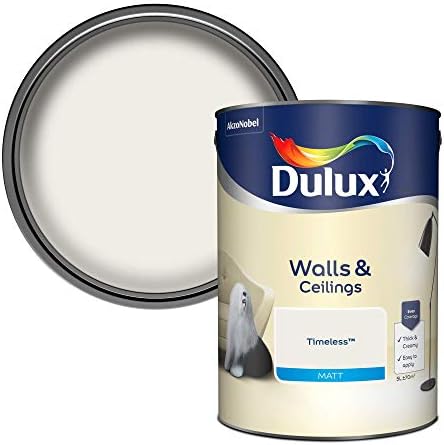 Dulux Light & Space Matt Emulsion Paint For Walls And Ceilings - Absolute White 5 Litres