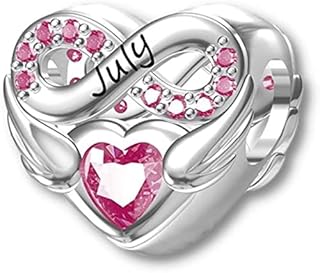 Jahn Jewellery Birthstone Charms Beads For Charm Bracelets As Gifts For Birthdays, Christmas, Anniversary, Mothers Day For Loved One