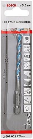 Hex 9 Multi Construction Multi-Purpose Drill Bit  5.5 x 60 X 100 Mm