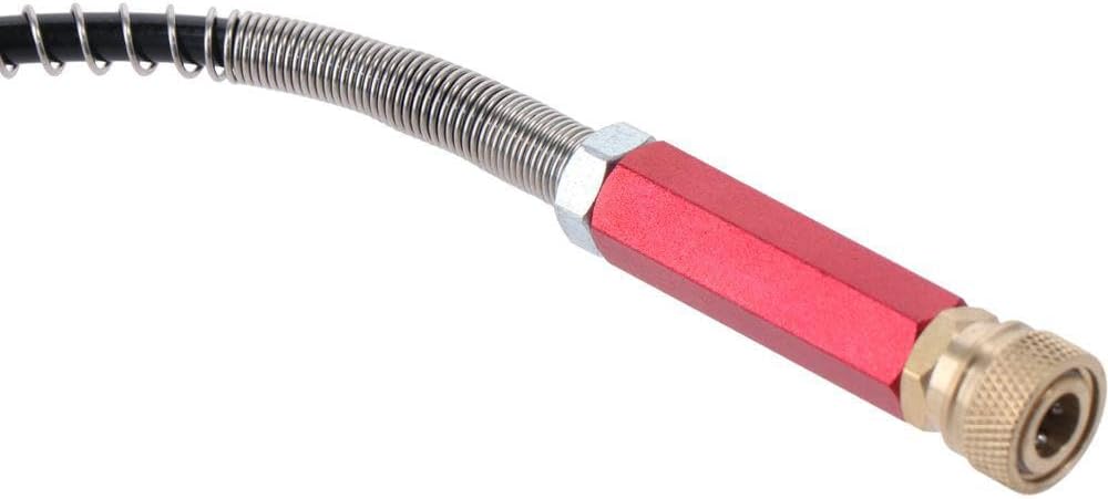 63mpa 50cm Pump Hose With 8mm Female Quick, 4500psi High Pressure Spring Inflation Outlet Pipe and Air Filling Whip