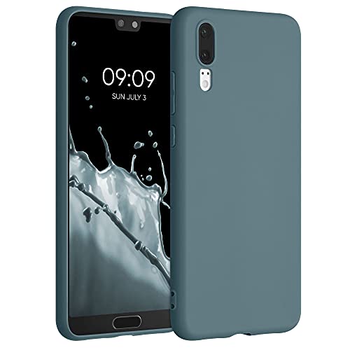 kwmobile Custodia Compatibile con Huawei P20 Cover - Back Case per Smartphone in Silicone TPU - Protezione Gommata - artic night