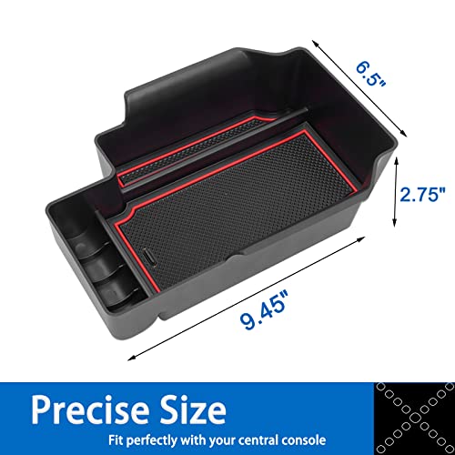 Jdmcar COLORADO BOX RED Compatible With Center Console Tray Chevy Colorado/Gmc Canyon Accessories 2015-2020 2021 2022 thumb #5
