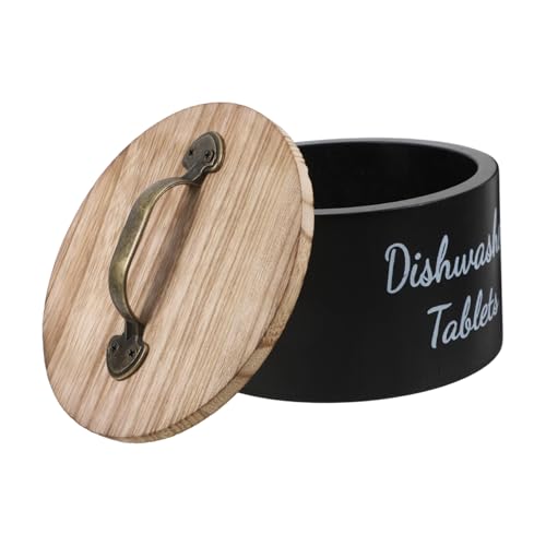 PEPLAYTAL Holz Waschmittelbox mit Luftdichtem Deckel Runde Kompakte Spülmaschinentabs Aufbewahrung Feuchtigkeitsgeschützte Küchen Organizer Dose Stilvoller Behälter für Waschmittel Tabletten PEPLAYTAL Holz Waschmittelbox mit Luftdichtem Deckel Runde Kompakte Spülmaschinentabs Aufbewahrung Feuchtigkeitsgeschützte Küchen Organizer Dose Stilvoller Behälter für Waschmittel Tabletten