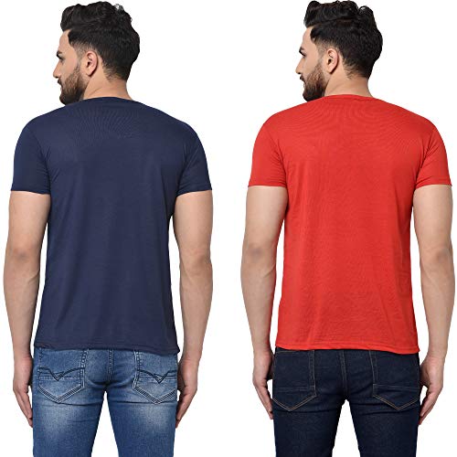 Image of JANGOBOY Men's V-Neck Cotton T-Shirt (Pack of 2)