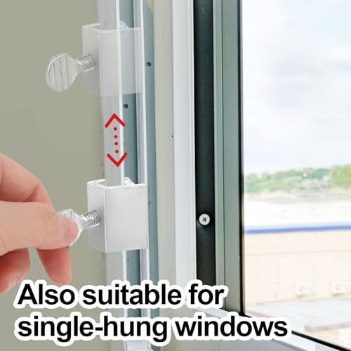 20 Sets Sliding Window Locks, Aluminum Alloy Sliding Up and Down Window Security Lock Adjustable Hardware Accessories for Vertical & Horizontal Sash by Goktvai - Image 7