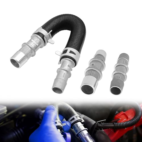 LTDCVTR 626-001 Engine Heater Core Bypass Kit Heater Core Flush Kit with 5/8 & 3/4 End Hose Compatible with Most Common Heater Hoses