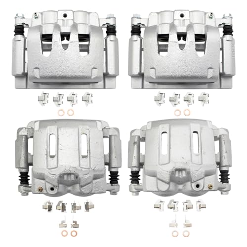 Image of TRQ Brake Caliper Set Compatible with 2006-2012 Ford F-250 Super Duty F-350 Super Duty