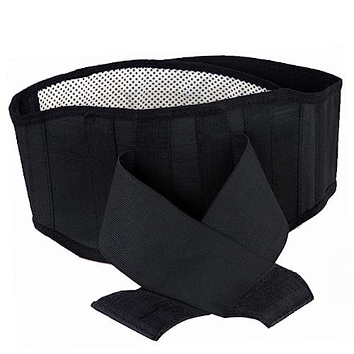 PERSELOSO Tourmaline Lumbar Support Brace Adjustable Back Waist Support Belt with Breathable Mesh and Four Plates Xl for Enhanced Comfort and Stability