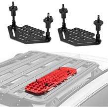 BUNKER INDUST Recovery Boards Mounting Kit, Only Fit for Bunker Traction Boards Gen 7, 9, 10, 11,12 , Bracket for Rooftop Platform with Lock  Only for 2 Boards
