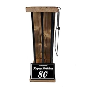 Geschenk – Rohling zum SELBST BEFÜLLEN Größe L 80 Geburtstag Mann und Frau – Eiserne Reserve Black Edition – Geschenk…