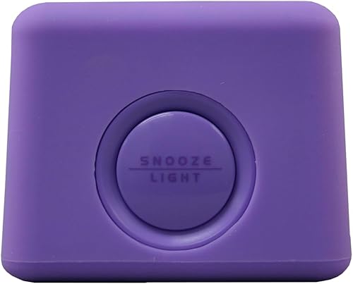 Miniatura 5 de Equity 70912 Reloj despertador digital de silicona púrpura con retroiluminación bajo demanda