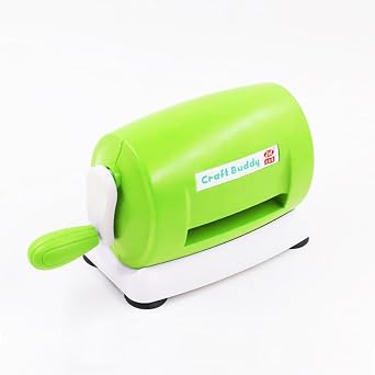 Manual Paper Craft Cutter, Handmade Die Cut Machine, Carbon Steel Blade for Paper Craft, DIY Craft Tools, Card Making, Scrapbooking, Album, Planner, Decoration, Paper Cutting White Green