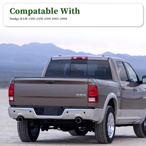 Image of Tailgate Handle with Backup Camera Compatible with Dodge Ram 1500 2500 3500 2002-2008, Waterproof Bacpup Camera with Night Vision Replace for 80165, 55276237AA
