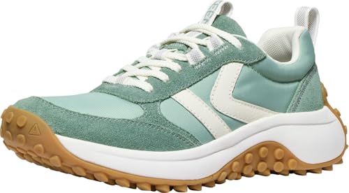 KEEN Women's KS86 Comfortable Durable Retro Style Sneakers, Dark Forest/Star White, 8