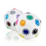 CUBIDI Bola Grande con Pelotas, Juego de Habilidad, emocionante Juego de Rompecabezas para Niños Arcoíris Pequeño