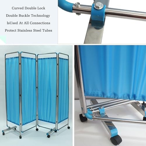 Cloison de séparation pliable et réglable blanche pour intérieur - 7