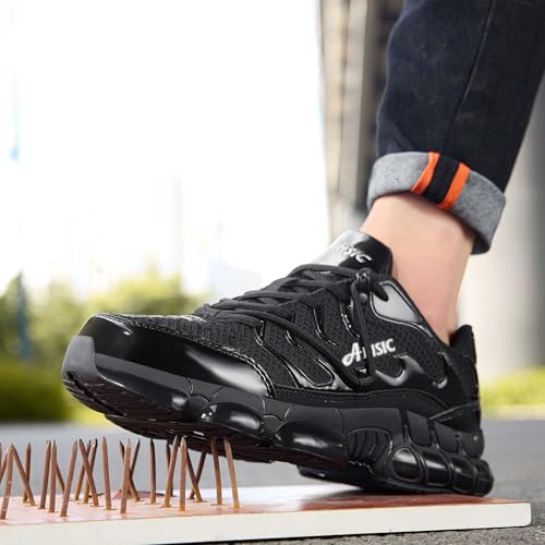 Image of KCVTD Steel Toe Shoes for Women Safety Work Sneakers Lightweight Non Slip Work Shoes Comfortable Composite Toe Slip Resistant Casual Walking Sneakers