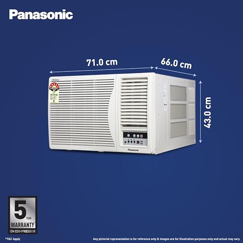 Image of Panasonic 1.5 Ton 3 Star, New star rated, Inverter Window AC (50C Oper., Copper Cond., 8in1 Convertible, 2-Way, PM0.1 Filter, ECO Mode, Powerful Mode, CW-LU183CG, White)