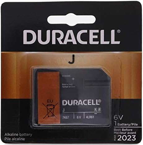Duracell J Alkaline Battery 6 Volt 7K67B 1 Each (Pack of 5)
