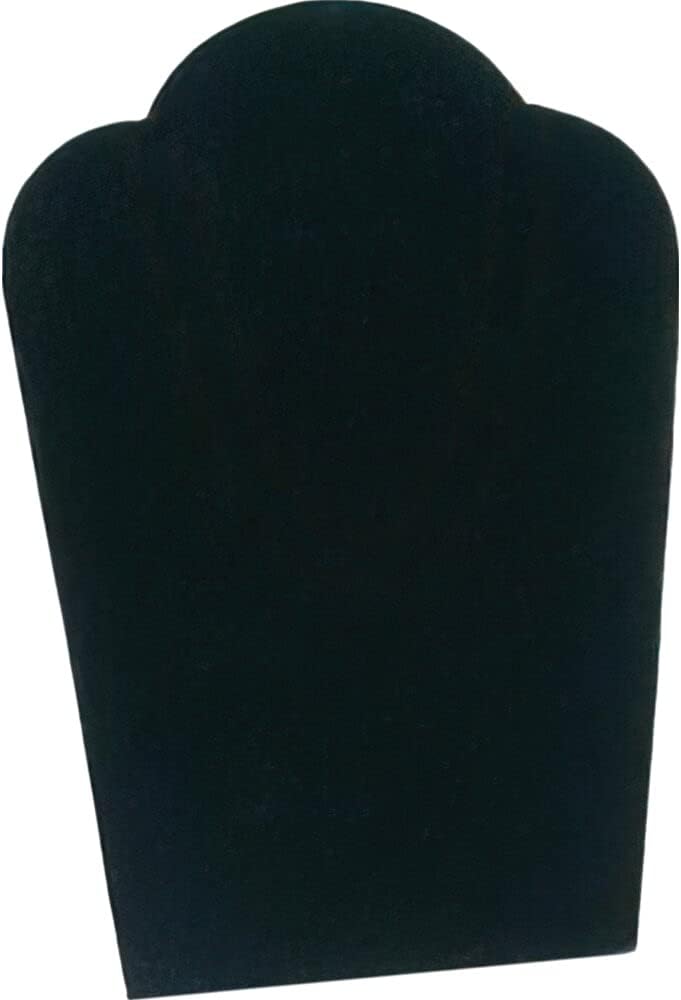 12 Black Velvet Necklace Pendant Jewelry Bust Display Easel 3 3/4 x 5 1/4