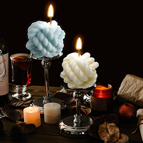 Bubble Candles Big Knot Ball Candle Vanilla Scented, Home Decor Cool Shaped Aesthetic Candles, Soy Wax Unique Candle Modern Candle Trendy Room Shelf Desk Decorations #TOP4