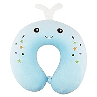 Oreiller De Voyage En Forme De U Licorne Rose - Mousse Mémoire De Forme, Pour Cou Et Nuque, Confortable