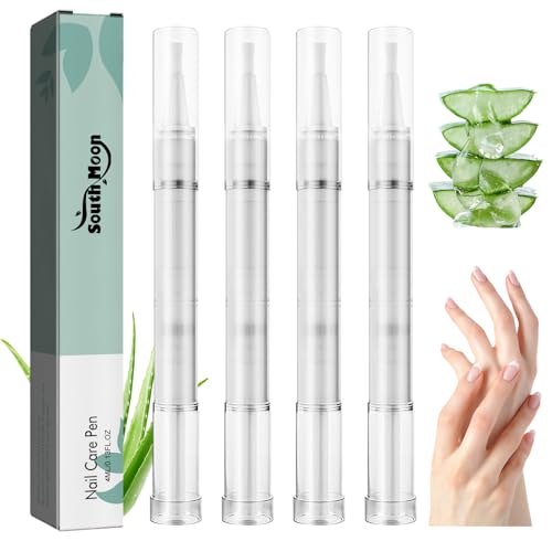 4 Pièces Nail Care Pen, Nail Treatment Pen Nail Care Pen, Sérum de croissance des ongles, Pour Les Ongles Abîmés,Pour des Ongles de Mains et de Pieds Bien Entretenus