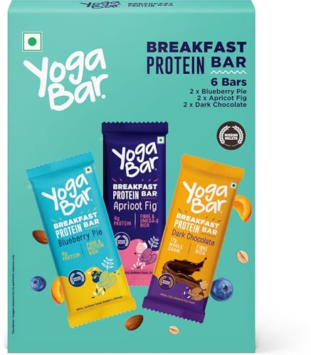 Yogabar Breakfast Bars Variety Pack | Daily Protein Bar | High Energy & Nutrition Bars | High...