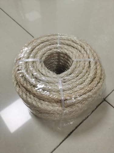 Cuerda de yute de cañamo gruesa de 25mm soga natural para manualidades y trabajos de carga pesada 2
