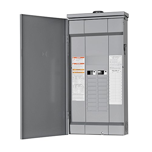 Image of Square D - HOM2040L225PRB Homeline 225-Amp 20-Space 40-Circuit Outdoor Main Lugs Load Center with Cover, Plug-on Neutral Ready